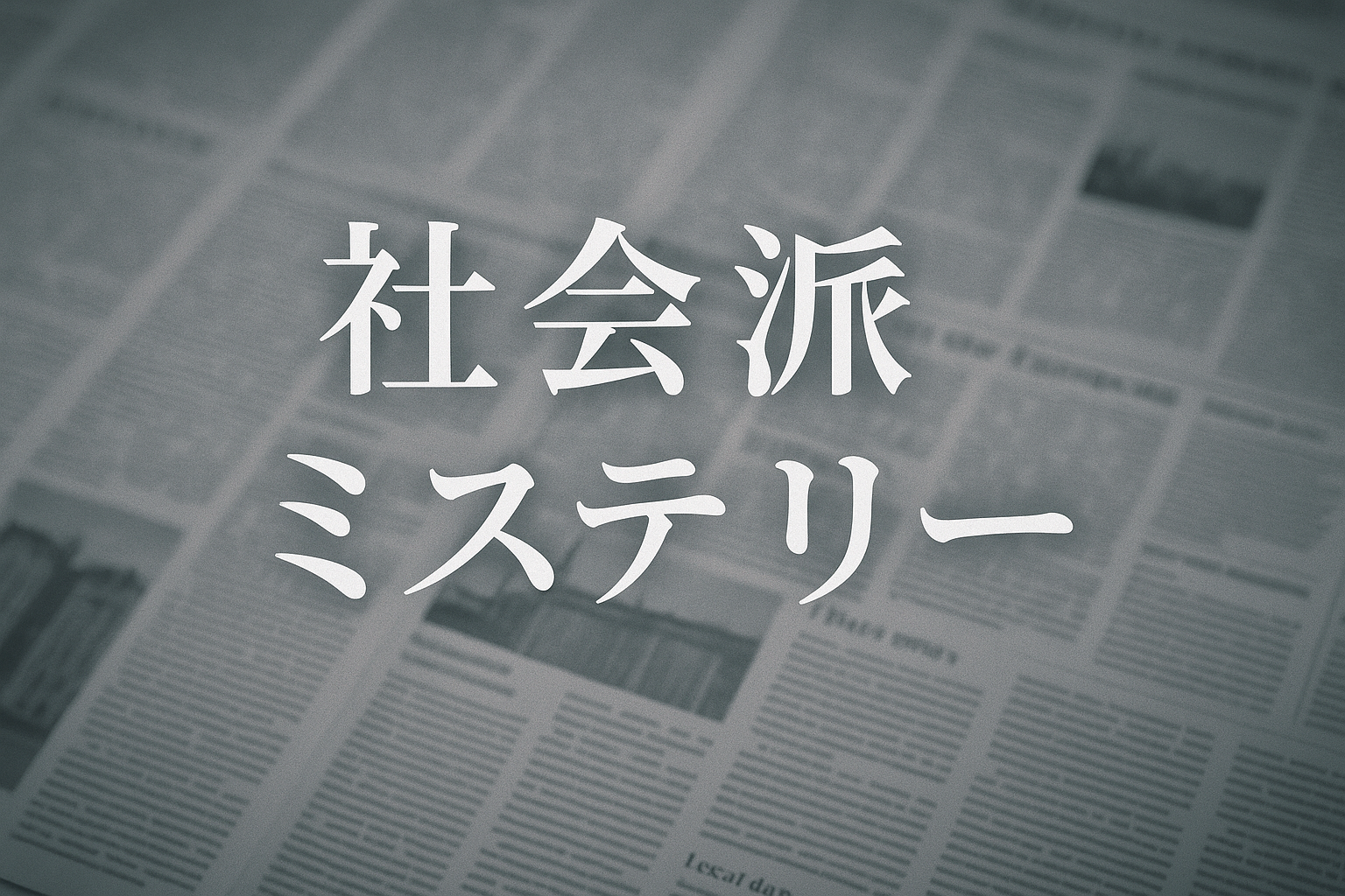 社会派ミステリー